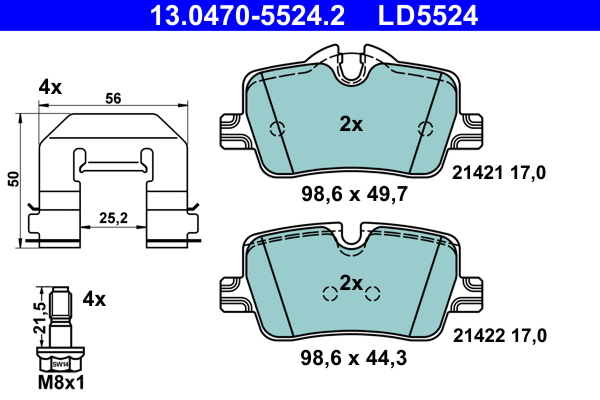 Remblokset ATE 13.0470-5524.2