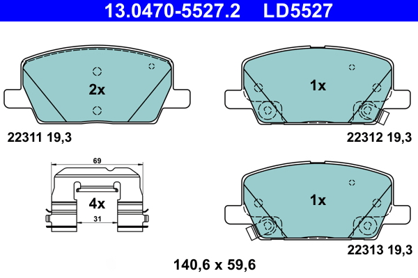 Remblokset ATE 13.0470-5527.2