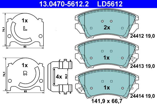 Remblokset ATE 13.0470-5612.2