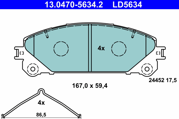 Remblokset ATE 13.0470-5634.2