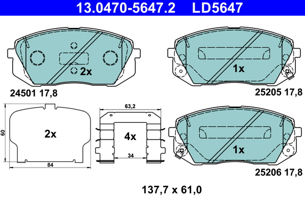 Remblokset ATE 13.0470-5647.2