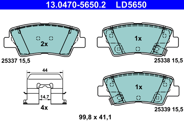 Remblokset ATE 13.0470-5650.2