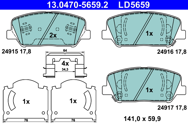 Remblokset ATE 13.0470-5659.2