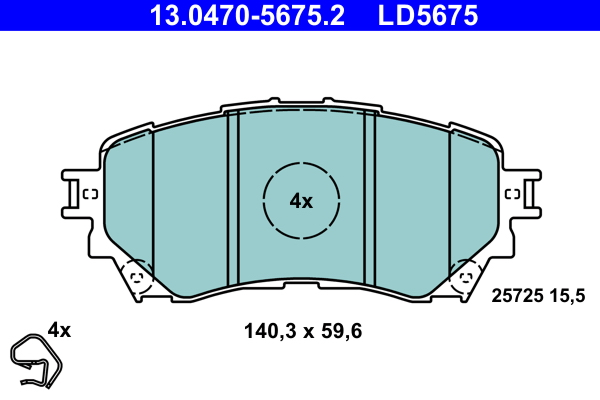 Remblokset ATE 13.0470-5675.2