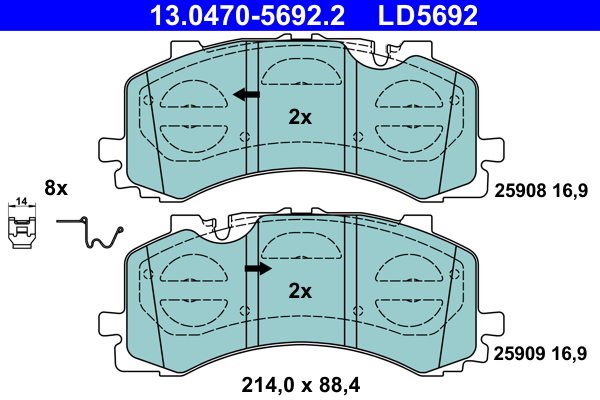 Remblokset ATE 13.0470-5692.2