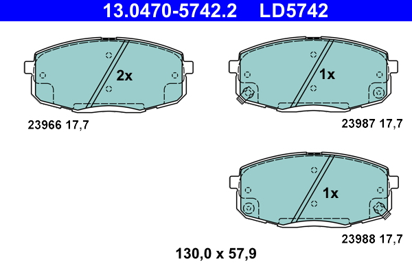 Remblokset ATE 13.0470-5742.2