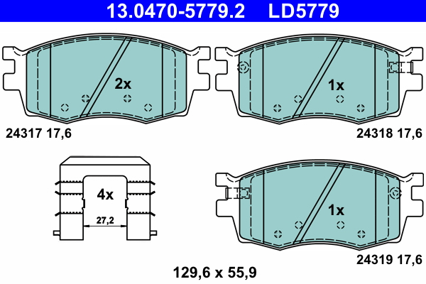 Remblokset ATE 13.0470-5779.2