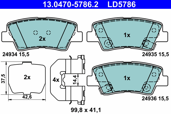 Remblokset ATE 13.0470-5786.2