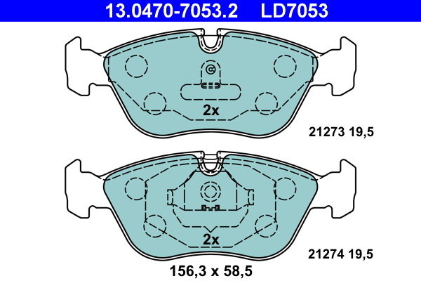 Remblokset ATE 13.0470-7053.2