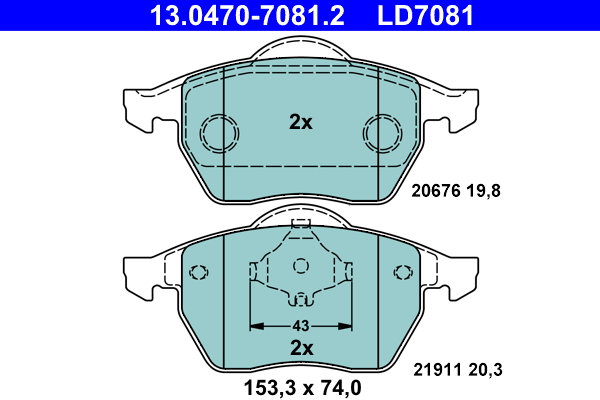 Remblokset ATE 13.0470-7081.2