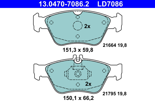 Remblokset ATE 13.0470-7086.2