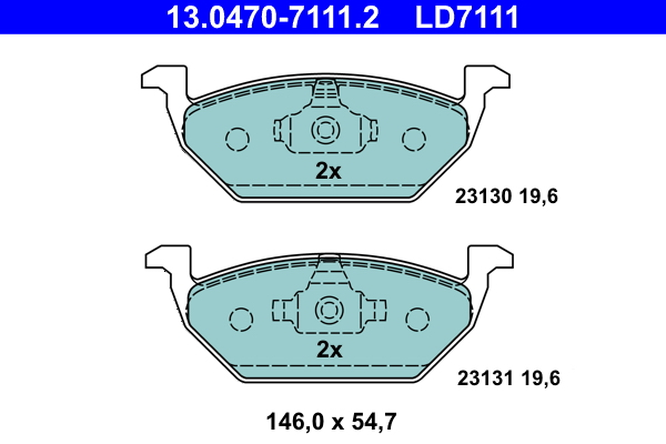 Remblokset ATE 13.0470-7111.2