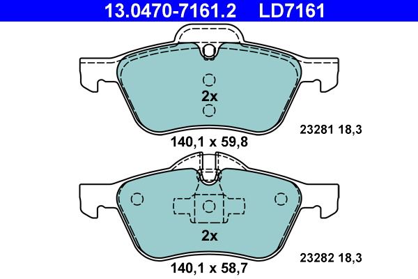 Remblokset ATE 13.0470-7161.2