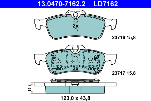 Remblokset ATE 13.0470-7162.2