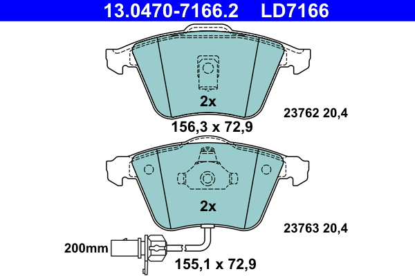 Remblokset ATE 13.0470-7166.2