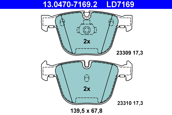 Remblokset ATE 13.0470-7169.2