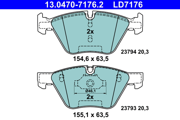 Remblokset ATE 13.0470-7176.2