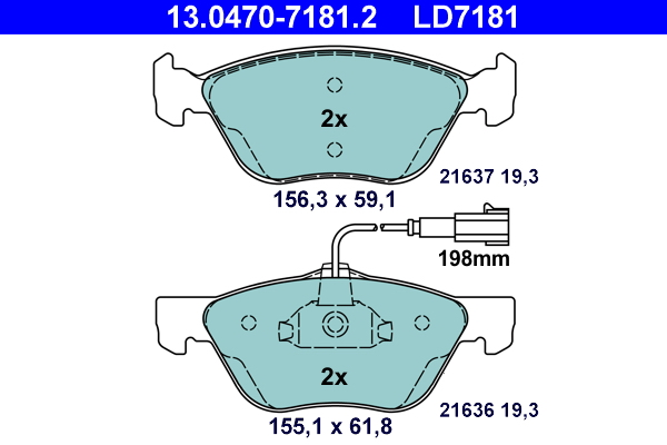 Remblokset ATE 13.0470-7181.2