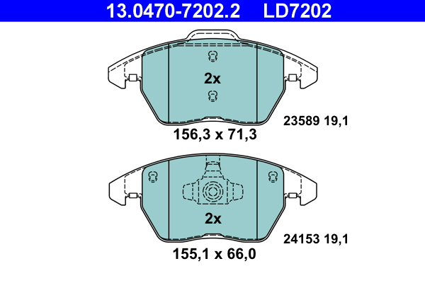 Remblokset ATE 13.0470-7202.2