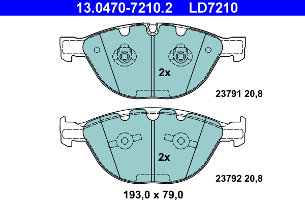 Remblokset ATE 13.0470-7210.2