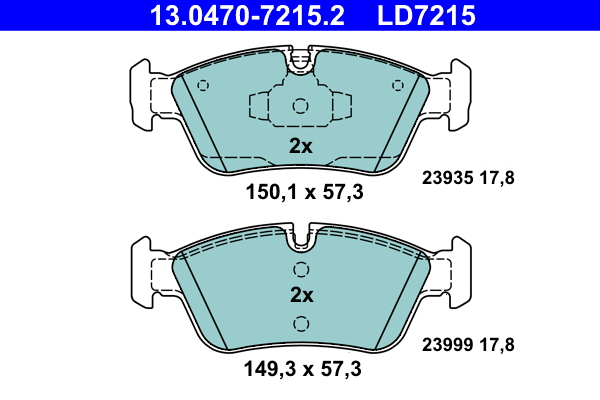 Remblokset ATE 13.0470-7215.2