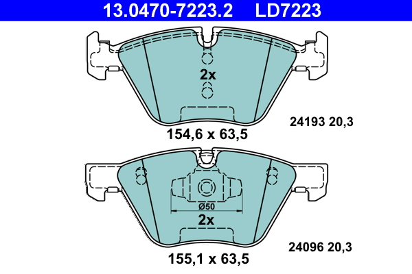 Remblokset ATE 13.0470-7223.2