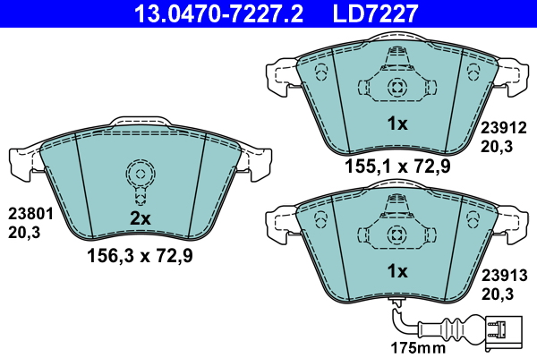 Remblokset ATE 13.0470-7227.2