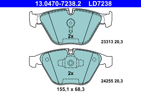 Remblokset ATE 13.0470-7238.2