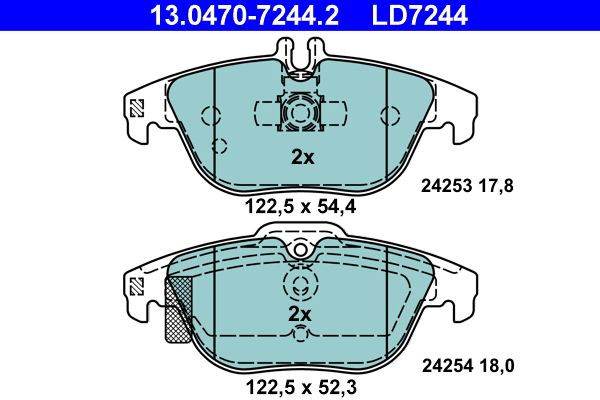 Remblokset ATE 13.0470-7244.2