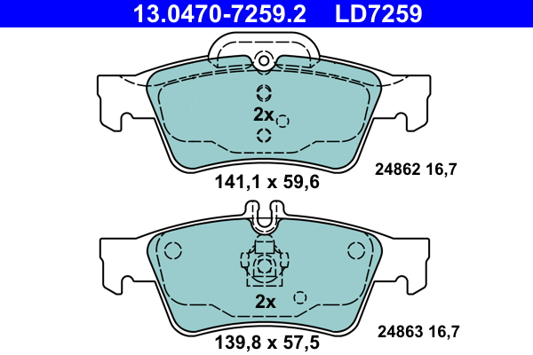 Remblokset ATE 13.0470-7259.2