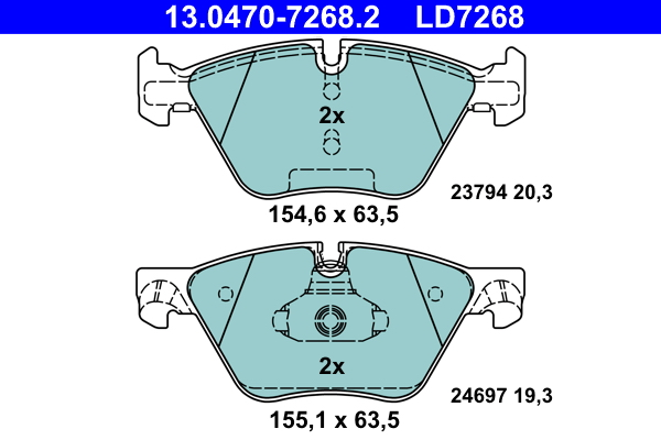 Remblokset ATE 13.0470-7268.2