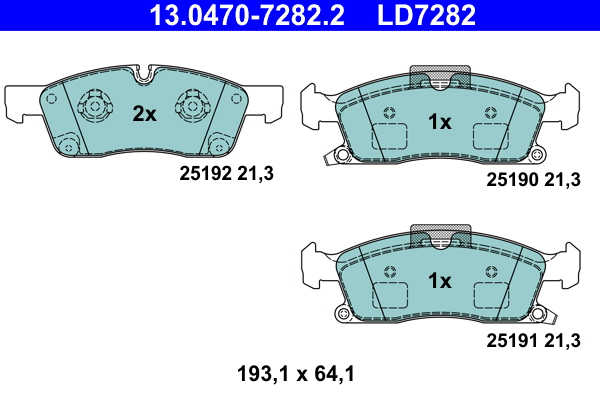 Remblokset ATE 13.0470-7282.2