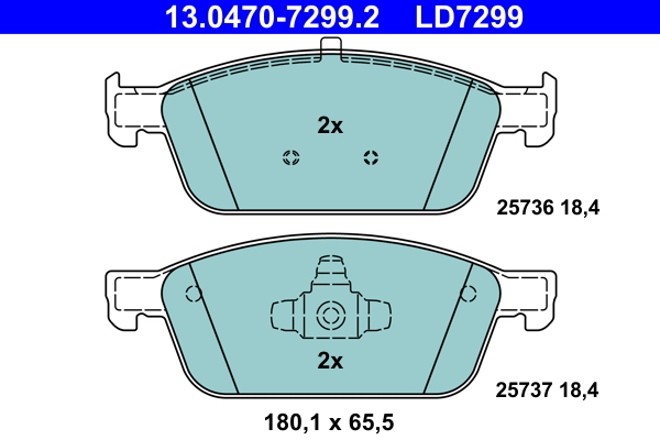 Remblokset ATE 13.0470-7299.2