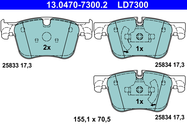 Remblokset ATE 13.0470-7300.2