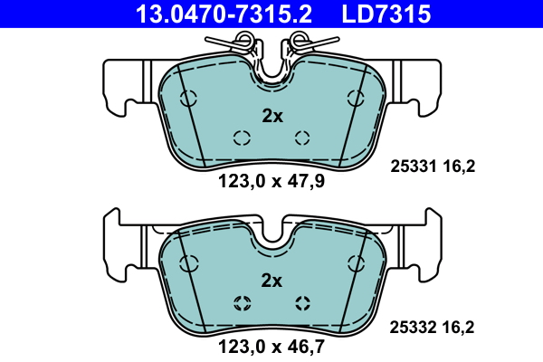 Remblokset ATE 13.0470-7315.2