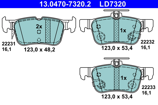 Remblokset ATE 13.0470-7320.2