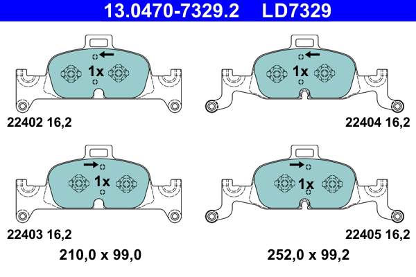 Remblokset ATE 13.0470-7329.2