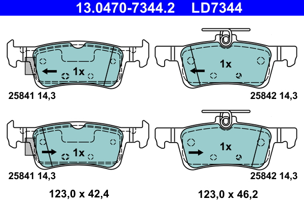 Remblokset ATE 13.0470-7344.2