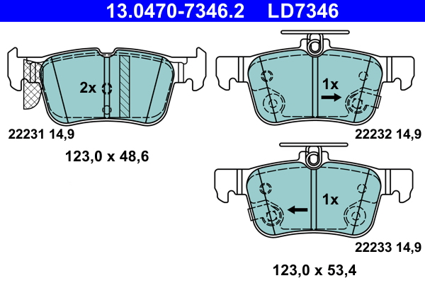 Remblokset ATE 13.0470-7346.2