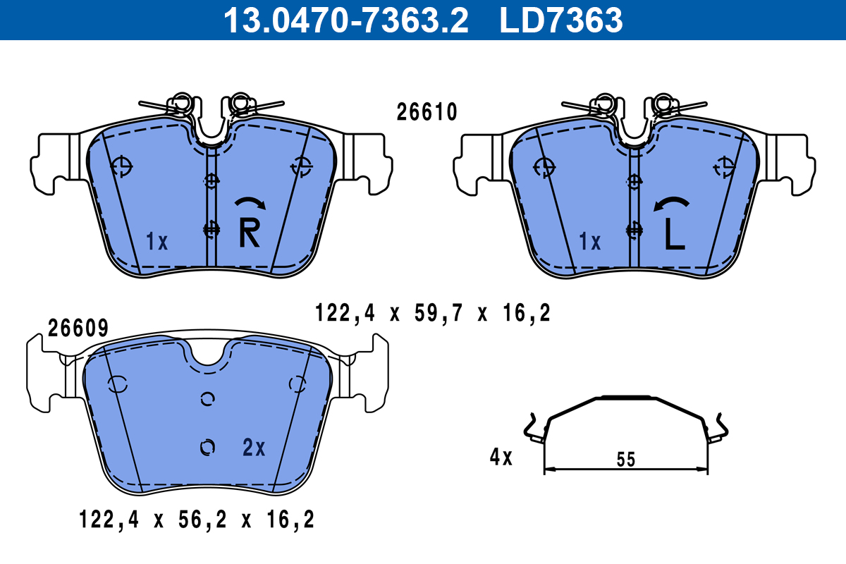 Remblokset ATE 13.0470-7363.2