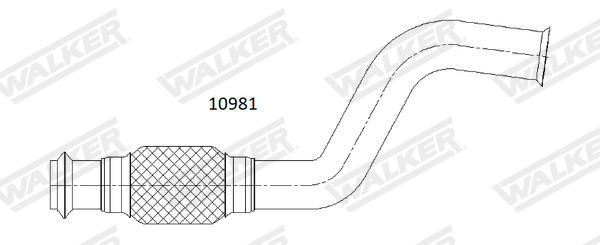 Uitlaatpijp Walker 10981