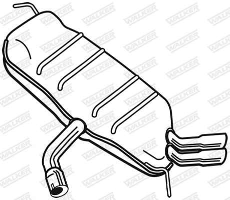 Walker Achterdemper 25087