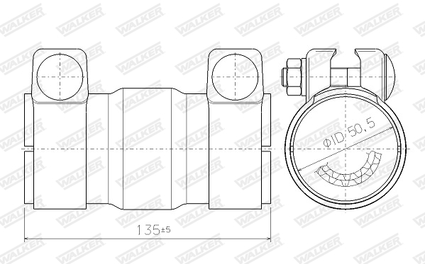 Katalysator, universeel Walker 69002
