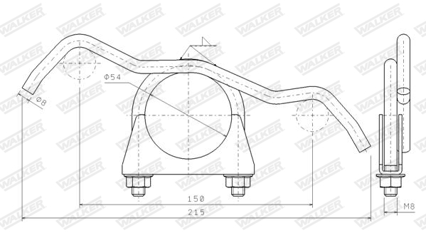 Ophangrubber Walker 80313