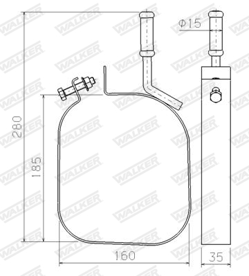 Walker Ophangrubber 80594