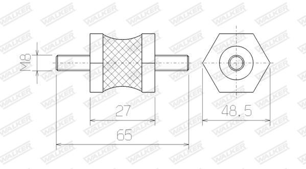 Walker Uitlaat montageset 81245