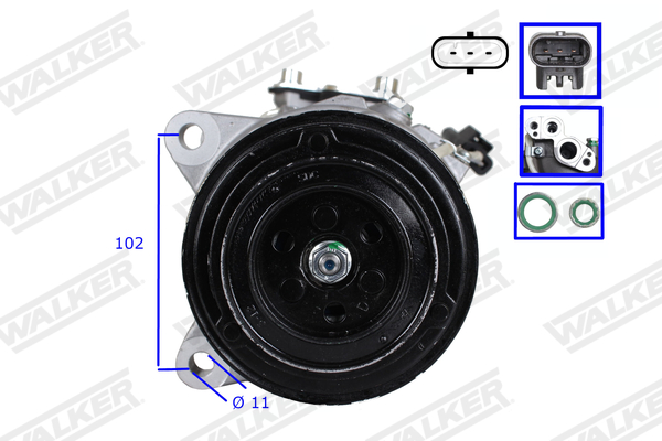 Compressor, airconditioning Walker WCP00380