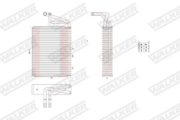 Verdamper, airconditioning Walker WEV00015