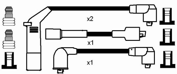 NGK Bougiekabelset 7367