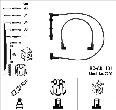 Bougiekabelset NGK 7709